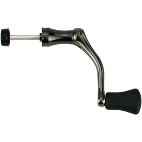 Fishing Spinning Reel Handle,Metal Rocker Arm Spinning Reel Handle Grip for Fishing Reel Replacement Grey Small