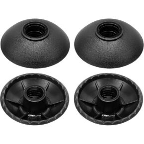 4 Pack Trekking Pole Replacement Accessories - Trekking Pole Baskets, Wear-resistant, Apply to Mud Ski Outdoor Climbing Sports (0.51 Inch ID, Black)