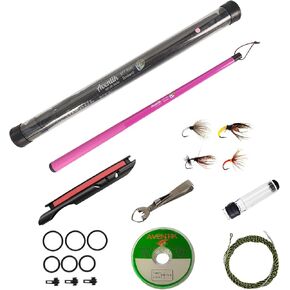قضيب Aventik FreshStart Tenkara بطول 7 أقدام/8 أقدام، مجموعة كاملة من قضبان Tenkara للمبتدئين، ألياف الكربون 24T، سهلة الصب ومرنة وخفيفة الوزن وصغيرة الحجم in Kuwait
