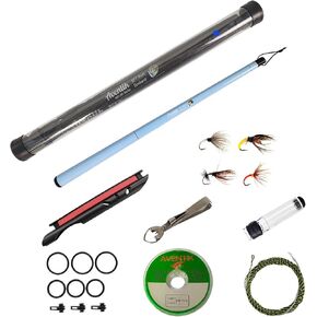Aventik FreshStart Tenkara Rod in 7ft/8ft, Complete Beginner Tenkara Rod Kit, 24T Carbon Fiber, Easy to Cast Flexible Durable Lightweight and Compact