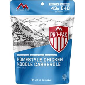 Mountain House Homestyle Chicken Noodle Casserole Pro-Pak | Freeze Dried Backpacking & Camping Food | One Serving