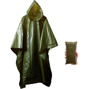 Lightweight Rain Gear Poncho Emergency Survival Cover Shelter Norwegian Military Style