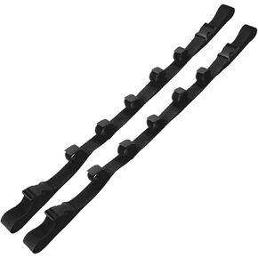 Car Fishing Rod Holder, Fishing Pole Holder Roof Rack Inside, 5 Rod Capacity, Heavy Duty Nylon Adjustable 30-54 Inch, Fishing Pole Hanger Straps for SUV/Wagons/Van/Jeep/Truck, black