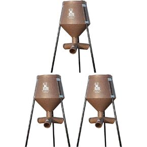 حامل ثلاثي القوائم من Boss Buck بسعة كبيرة للصيد بوزن 200 رطل، لعبة الحياة البرية، لعبة الغزلان والذرة والبروتين لجذب الحياة البرية (3 عبوات) in Kuwait