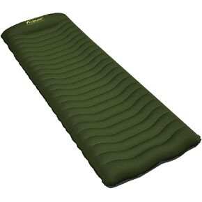 Lightspeed Outdoors The Cradle Curved Air Mat, Inflatable Sleeping Pad, Chive