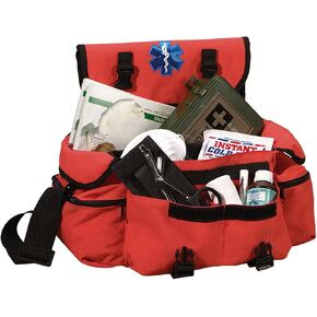 Orange - Public Safety Medical Rescue Response Bag w/Star of Life Emblem