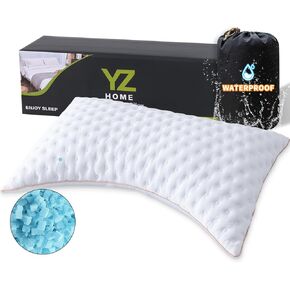Pillow for Side and Back Sleepers Side Sleeper Pillow for Neck and Shoulder Pain Side Sleeper Bed Pillows Queen Size with Adjustable Shredded Memory Foam Filling