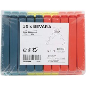 Ikea Bevara Sealing Clip Multicolor, IKEA-Bevara-Clip-Multicolor-1pk