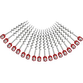 Aluminum Ground Anchors, 12-Pack Heavy-Duty Screw Stakes | Rust-Resistant Construction for Reliable Outdoor Use in Saudi Arabia