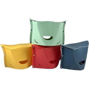 مقعد تخييم قابل للطي من البلاستيك المحمول من Algasan مكون من 4 قطع، كرسي خفيف الوزن قابل للطي، مناسب لحقيبة الظهر لمجموعة الجولات والشواء والمترو في الهواء الطلق وخفيف للغاية in Kuwait