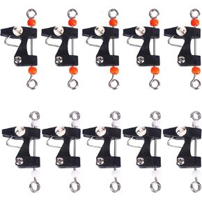 10 Pcs Downrigger Release Clips, Outrigger Release Clips for Trolling, Adjustable Heavy Tension Snap Release Clips for Offshore Fishing