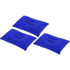 PATIKIL Inflatable Pillow, 3 Pack Ultralight Camping Travel Pillow Desk Rest Neck Support for Hiking Backpacking Office, Blue