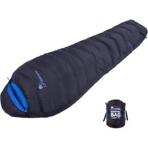 Mountaintop Ultralight Mummy Down Sleeping Bag 650 Fill Power Duck Down Suits for 32 Degree F for Camping Hiking Backpacking