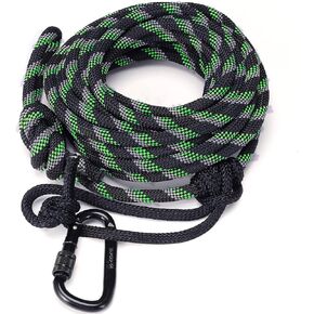 Hunting Reflective Safety Rope for Tree Stand 9ft - Heavy Duty 1300 Lb Rated Hunting Linemans Rope with Adjustable Prusik Knot, Durable Tree Tether for Tree Harness