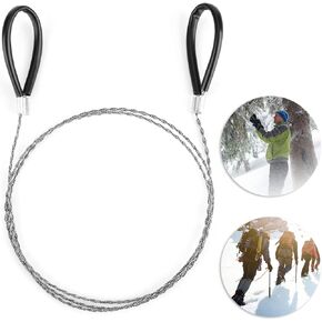 Emergency Wire Saw, 31.5 Inch Wire Reel Saw Outdoor Hiking Emergency Travel Camping Survival Tool for Jungle Survival Equipment