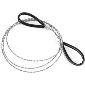 Stainless Steel Wire Saw, Survival Emergency Wire Saw Steel Wire Saw Scroll Outdoor Travel Outdoor Camping Survival Tool for Bushcraft Gear Hunting Hiking Tree Cutting