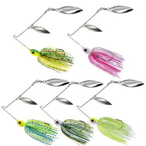 Spinner Bait,Blade Spinnerbait,Spinner Baits for Bass Fishing Lure Bass Spinner Baits 5pcs