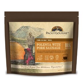 Packit Gourmet Polenta with Pork Sausage| Premium Freeze Dried Backpacking & Camping Food | Large Portions | High Protein | Real Meat | Just Add Water Meals |All-Natural Ingredients | Made in USA |Freeze-Dried and Dehydrated Foods