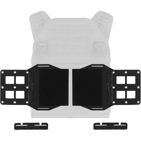 Tactical Cummerbund Extension Wing Side Molle Expander Organizer Wing with Hook and Loop Panel for Tactical Vest