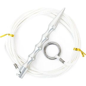 BLUEWING Fish Stringer 1pc Heavy Duty Stainless Steel/Aluminum Alloy Fish Spike Floating Rope Easy to Use Snap Locks Rust Resistant