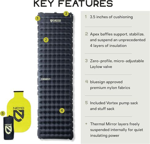 NEMO Tensor Extreme Conditions Sleeping Pad, Regular Wide in Saudi Arabia