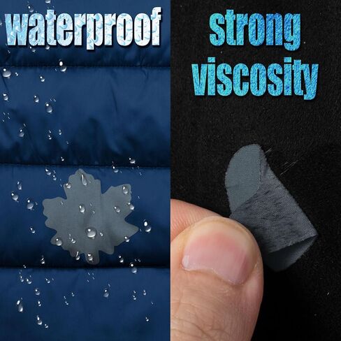 OIIKI 6 Sheets Down Puffer Jacket Repair Patch, Self-Adhesive Waterproof Repair Patch, Kids Adults Nylon Patches Tape for Jackets Coat Clothing Tent Sleeping Bags Ski Pants Holes-Red & Yellow & Grey in Saudi Arabia
