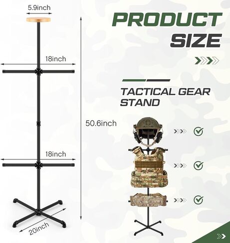 Tactical Body Armor Stand Military Tactical Gear Stand Black Tactical Vest Hanger Tactical Gear Support for Motorcycle Helmet Indoor Home Display Organizer in Saudi Arabia