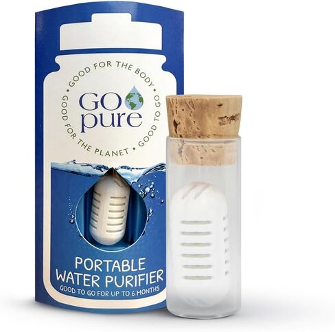 PURIBLOC GOpure Water Purifier, Portable Water Filter, Pod Water Filter System, Ideal for Camping, Backpacking, Running Water Bottle, and More, Pack of 2 in Saudi Arabia