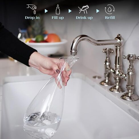 PURIBLOC GOpure Water Purifier, Portable Water Filter, Pod Water Filter System, Ideal for Camping, Backpacking, Running Water Bottle, and More, Pack of 2 in Saudi Arabia