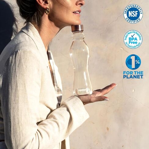 PURIBLOC GOpure Water Purifier, Portable Water Filter, Pod Water Filter System, Ideal for Camping, Backpacking, Running Water Bottle, and More, Pack of 2 in Saudi Arabia