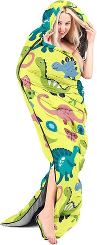 Sleeping Bags for Adults and Kids Backpacking Camping Sleeping Bags for Girls and Boys Lightweight Waterproof Cold/Warm Sleeping Bag for Season Camping Essentials Outdoor Travel with Compression Bags in Saudi Arabia