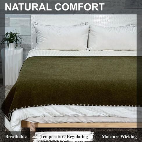 EKTOS 100% Virgin Wool Blanket, 50" x 60", Small, Ideal for Fire Pit or Campfire (Charcoal, Throw Size) in Saudi Arabia
