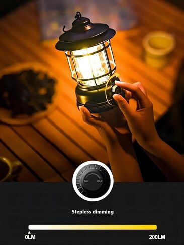Rechargeable camping lantern,outdoor camping light with USB charging port,Fearless of wind and rain,suitable for camping,garden,courtyard,and lawn use in Saudi Arabia