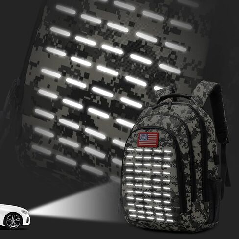 Camo Backpack,Small Tactical Backpack for outdoor,Military Teen Boys Backpacks for School with USB Charging Port,40L in Saudi Arabia