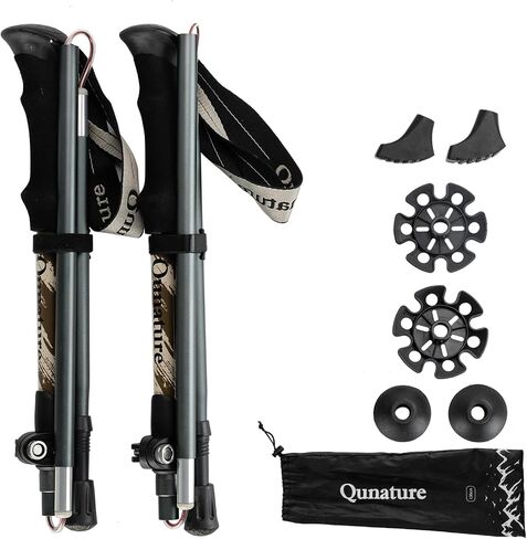 7075 Aluminium Alloy Hiking Poles, Pack of 2 Collapsible Lightweight Hiking Pole,Outdoor Hiking Pole in Saudi Arabia