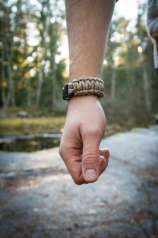 أساور باراكورد السويدية الودية للرجال، أساور حبل للأولاد، سوار باراكورد، سوار حبل للرجال - حجم قابل للتعديل - مجموعة من 2 أساور النجاة للرجال in Kuwait