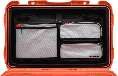 Nanuk 938 Survival Gear Storage Case w/Wheels and Lid Organizer-for Preppers, Survivalist, First Aid and Emergencies - Waterproof, Dustproof, and Impact Resistant-Empty (Orange) in Saudi Arabia