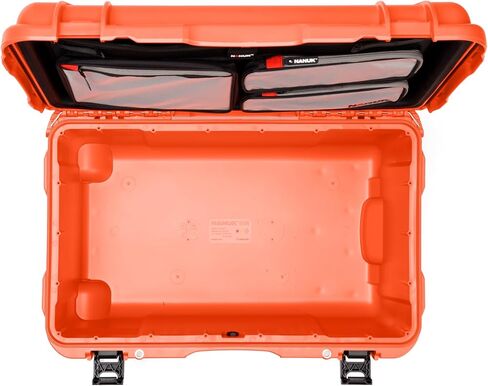 Nanuk 938 Survival Gear Storage Case w/Wheels and Lid Organizer-for Preppers, Survivalist, First Aid and Emergencies - Waterproof, Dustproof, and Impact Resistant-Empty (Orange) in Saudi Arabia