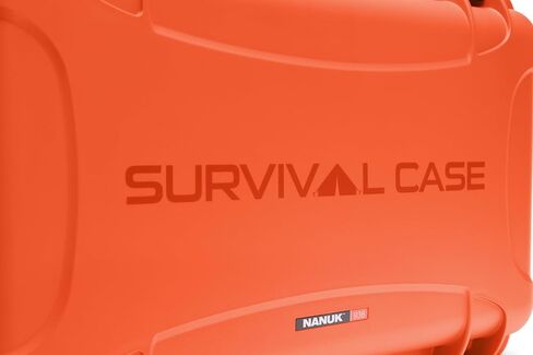 Nanuk 938 Survival Gear Storage Case w/Wheels and Lid Organizer-for Preppers, Survivalist, First Aid and Emergencies - Waterproof, Dustproof, and Impact Resistant-Empty (Orange) in Saudi Arabia