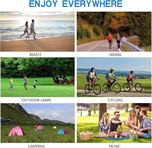 Beach Blanket Outdoor Camping Mat 6.6×7.6Ft Waterproof Quick Drying Polyester Sand Proof Compact Beach Mat with 4 Corner Pockets for Travel, Camping, Hiking,Picnic and Music Festivals in Saudi Arabia