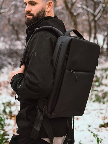 Conceal Carry Minimalist Laptop Bag, EDC Gear Bag For Everyday Carry, Tactical Bag for Work, Commuters, Travel, Outdoors, CCW, Tactical Backpack for Professionals, Black in Saudi Arabia