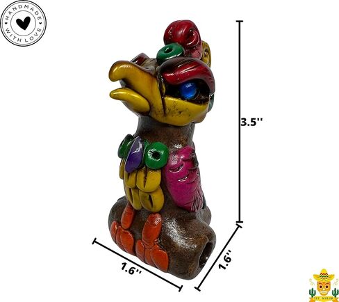 صفارة الطيور الأزتيكية الأصلية الخاصة بالأنشطة الخارجية والاستمتاع - (ألوان متنوعة) in Kuwait