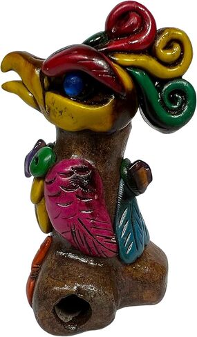 صفارة الطيور الأزتيكية الأصلية الخاصة بالأنشطة الخارجية والاستمتاع - (ألوان متنوعة) in Kuwait