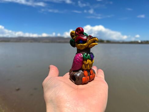 صفارة الطيور الأزتيكية الأصلية الخاصة بالأنشطة الخارجية والاستمتاع - (ألوان متنوعة) in Kuwait