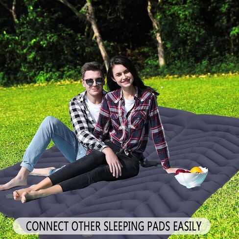Sleeping Pad, Extra Thick 4.2" Inflatable Sleeping Pad for Camping with Pillow,Built-in Foot Pump,Ultralight&Compact Camping Mattress Pad, Large Sleeping Mat for Hiking Tent Travel (Green) in Saudi Arabia
