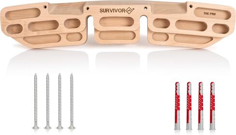Survivor The Pro Hangboard - Rock Climbing Training Board - Improves Finger, Hand, and Forearm Strength in Saudi Arabia