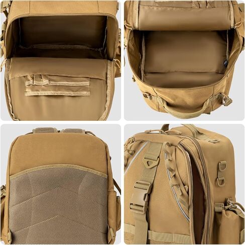 Jueachy Fishing Tackle Backpack: Water-Resistant Fishing Backpack with Rod Holder Fishing Shoulder Storage Bags in Saudi Arabia