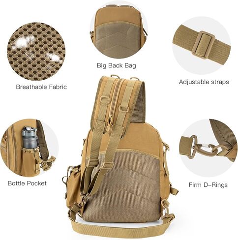 Jueachy Fishing Tackle Backpack: Water-Resistant Fishing Backpack with Rod Holder Fishing Shoulder Storage Bags in Saudi Arabia