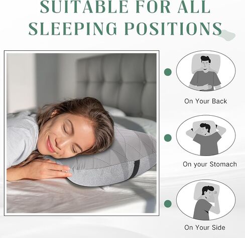 2 Pack Camping Pillow Inflatable Travel Pillow with Removable Cover Backpacking Pillow Blow up Pillow Neck Air Pillow Compressible for Lumbar Support, Travel, Hiking, Black and Grey in Saudi Arabia