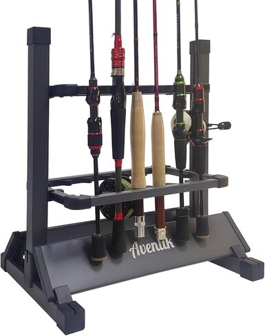 Aventik Fishing Rod Rack,12&24 Rods Aluminum Fishing Rod Holder in Kuwait